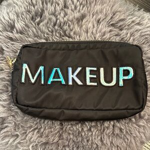 Stoney Clover Lane Black Makeup bag with shiny Accents